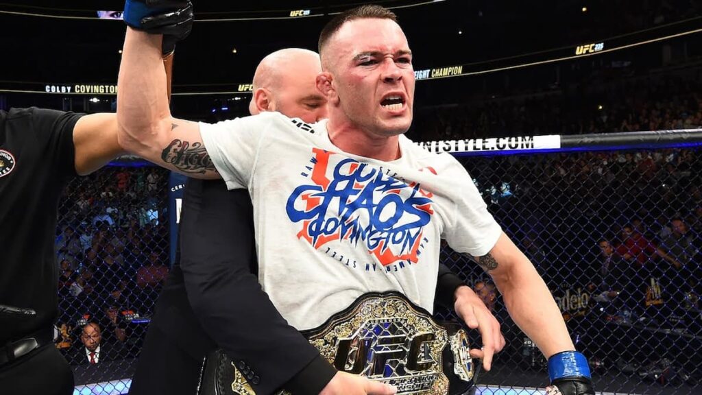Martial Arts Clique MartialArtsClique UFC video Colby Covington earns interim 170 pound title by decision against Rafael dos Anjos FIGHTMAG UFC video: Colby Covington earns interim 170-pound title by decision against Rafael dos Anjos - FIGHTMAG