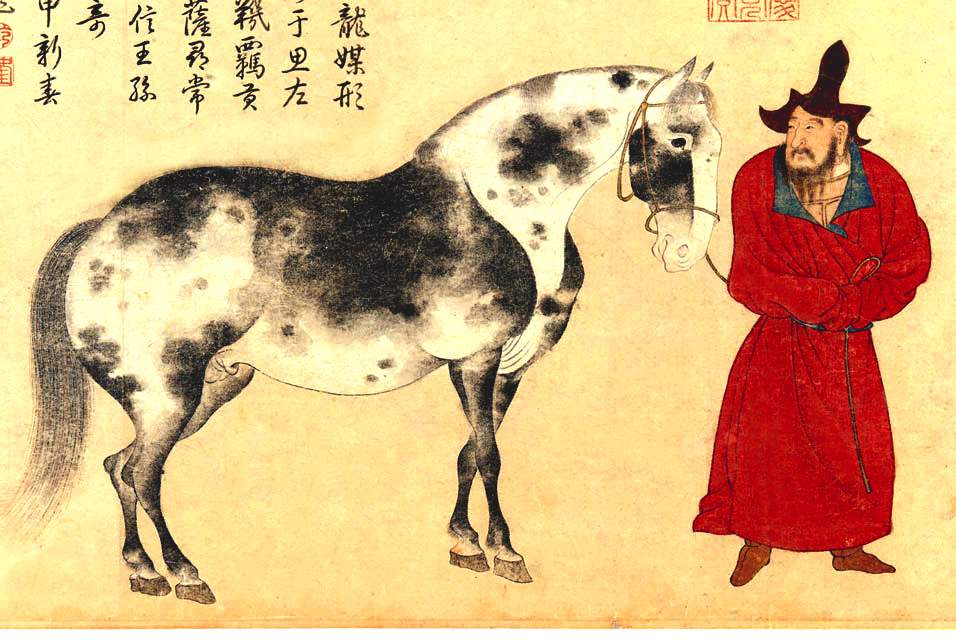Martial Arts Clique horse and groom after li gonglin by zhao yong The middle of the Yuan Dynasty