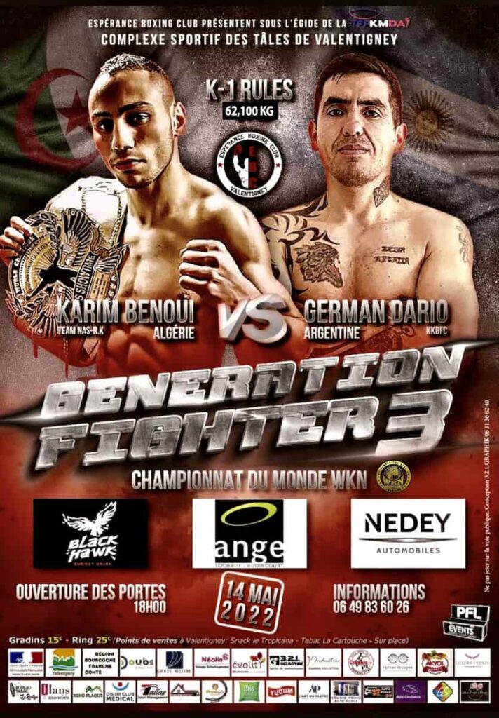 Martial Arts Clique MartialArtsClique Karim Bennoui meets Dario German for WKN super featherweight title Nicola Canu withdraws with injury FIGHTMAG Karim Bennoui meets Dario German for WKN super featherweight title, Nicola Canu withdraws with injury - FIGHTMAG