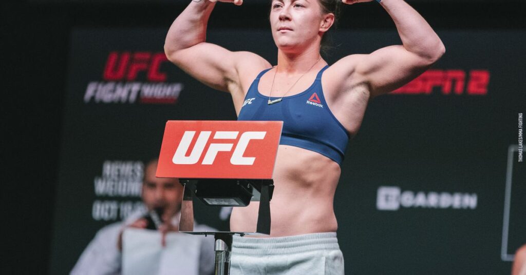 Martial Arts Clique MartialArtsClique Molly McCann ‘at peace heading into UFC London hoping for first UFC stoppage to earn ‘lucrative contract next Molly McCann ‘at peace’ heading into UFC London, hoping for first UFC stoppage to earn ‘lucrative’ contract next