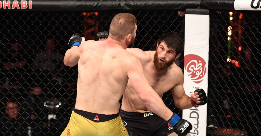 Martial Arts Clique MartialArtsClique UFC full fight video Magomed Ankalaev lands blistering knockout combo to put stamp on Ion Cutelaba rematch UFC full fight video: Magomed Ankalaev lands blistering knockout combo to put stamp on Ion Cutelaba rematch