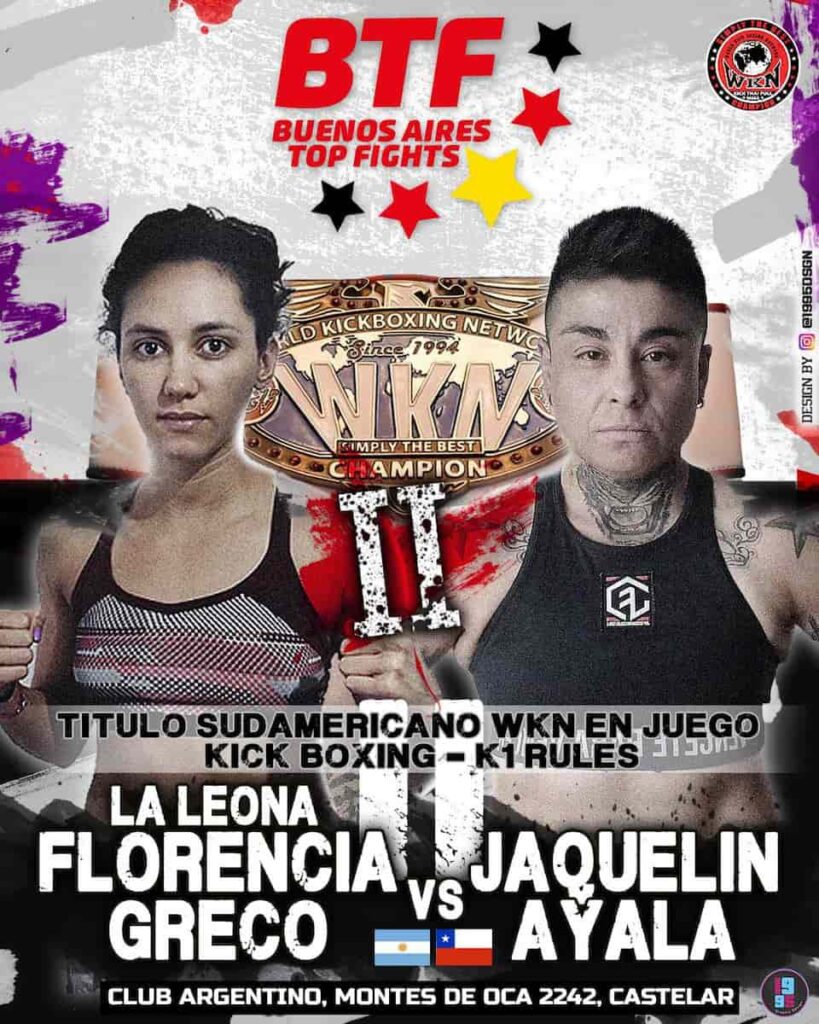 Martial Arts Clique MartialArtsClique Florencia Greco vs Jacqueline Ayala 2 for WKN South American title headlines Buenos Aires Top Fights 3 FIGHTMAG Florencia Greco vs Jacqueline Ayala 2 for WKN South American title headlines Buenos Aires Top Fights 3 - FIGHTMAG