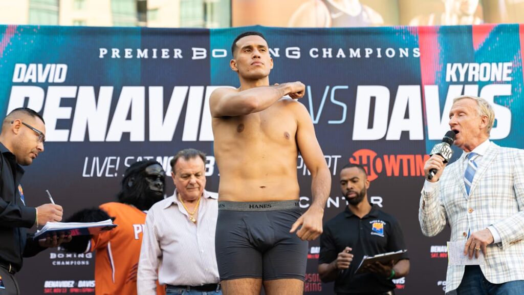Martial Arts Clique MartialArtsClique David Benavidez vs David Lemieux weigh in results video FIGHTMAG David Benavidez vs David Lemieux weigh-in results (video) - FIGHTMAG